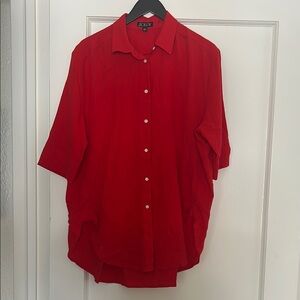 J. Crew Vibrant Red Shirt